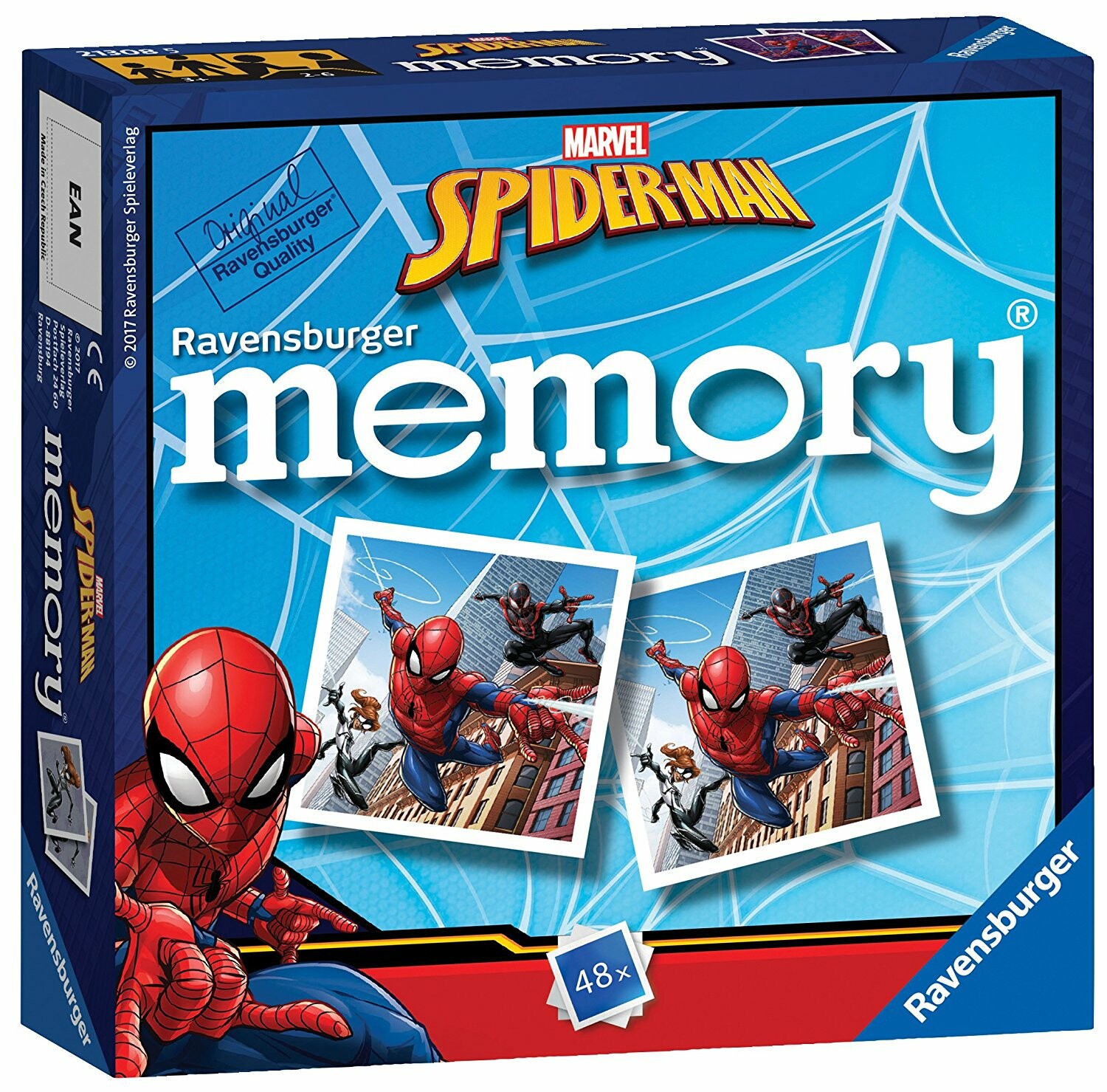 Spider-man Spidey Sense Memory Match 72pc Game Spider-man Spidey Sense Memory Match 72pc Game