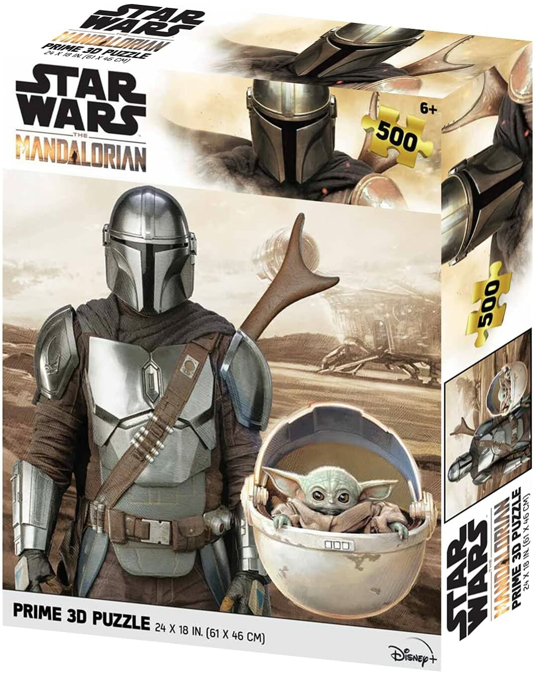 Star Wars The Mandalorian 3D Puzzle 500pc Mando and Grogu Toys n Tuck