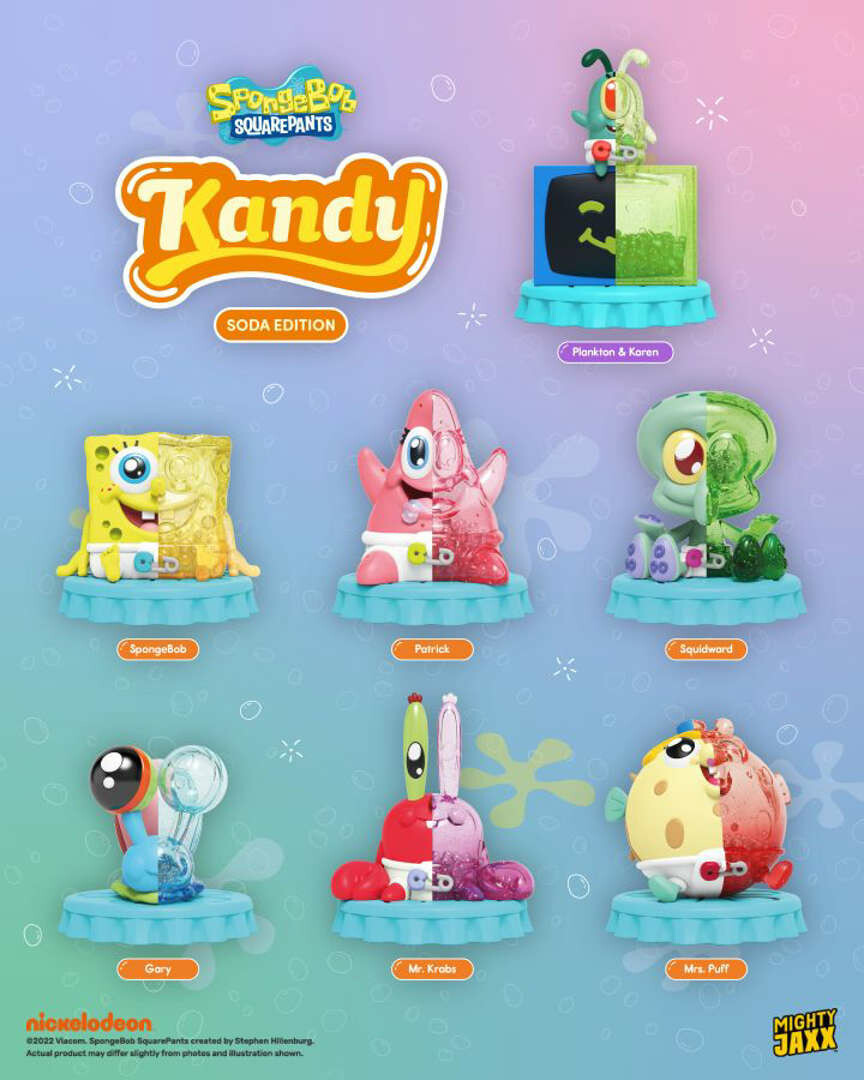 Mighty Jaxx SpongeBob SquarePants Kandy Soda Edition Blind Box Toys n