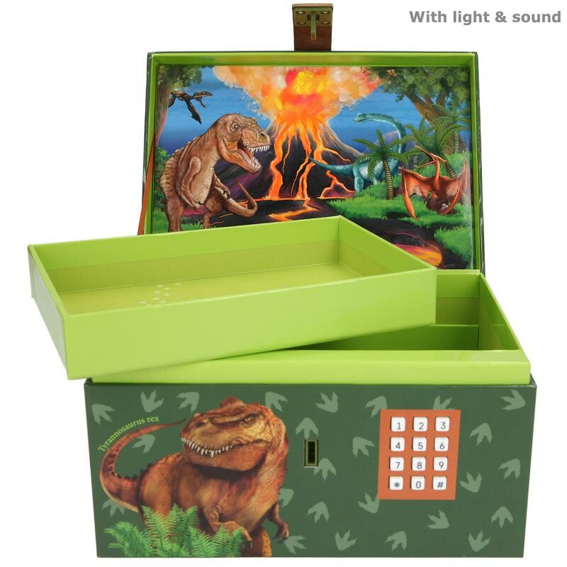 Dino World Treasure Chest With Code Sound And Light Toys N Tuck