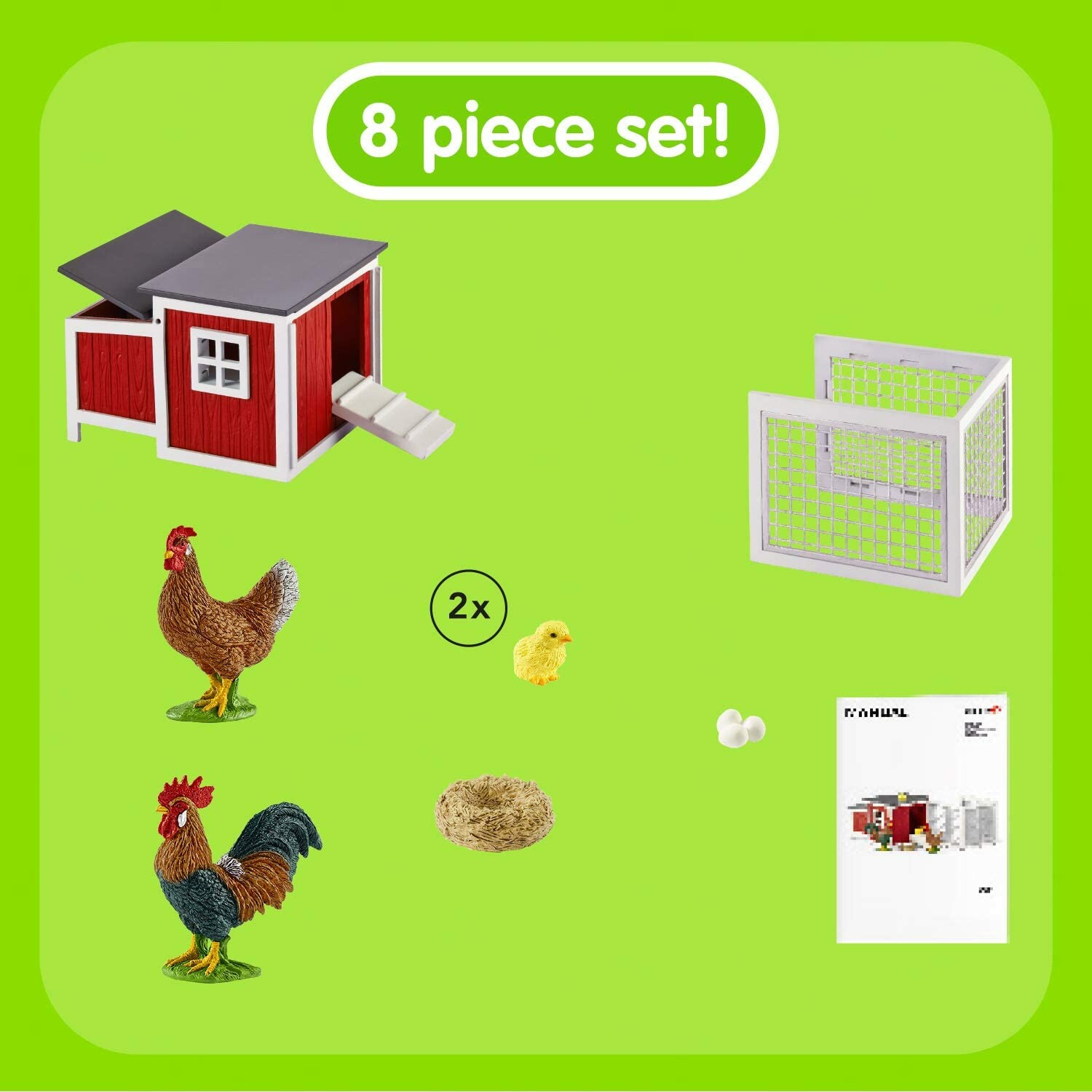 Schleich 42421 Farm World Chicken Coop Toys n Tuck