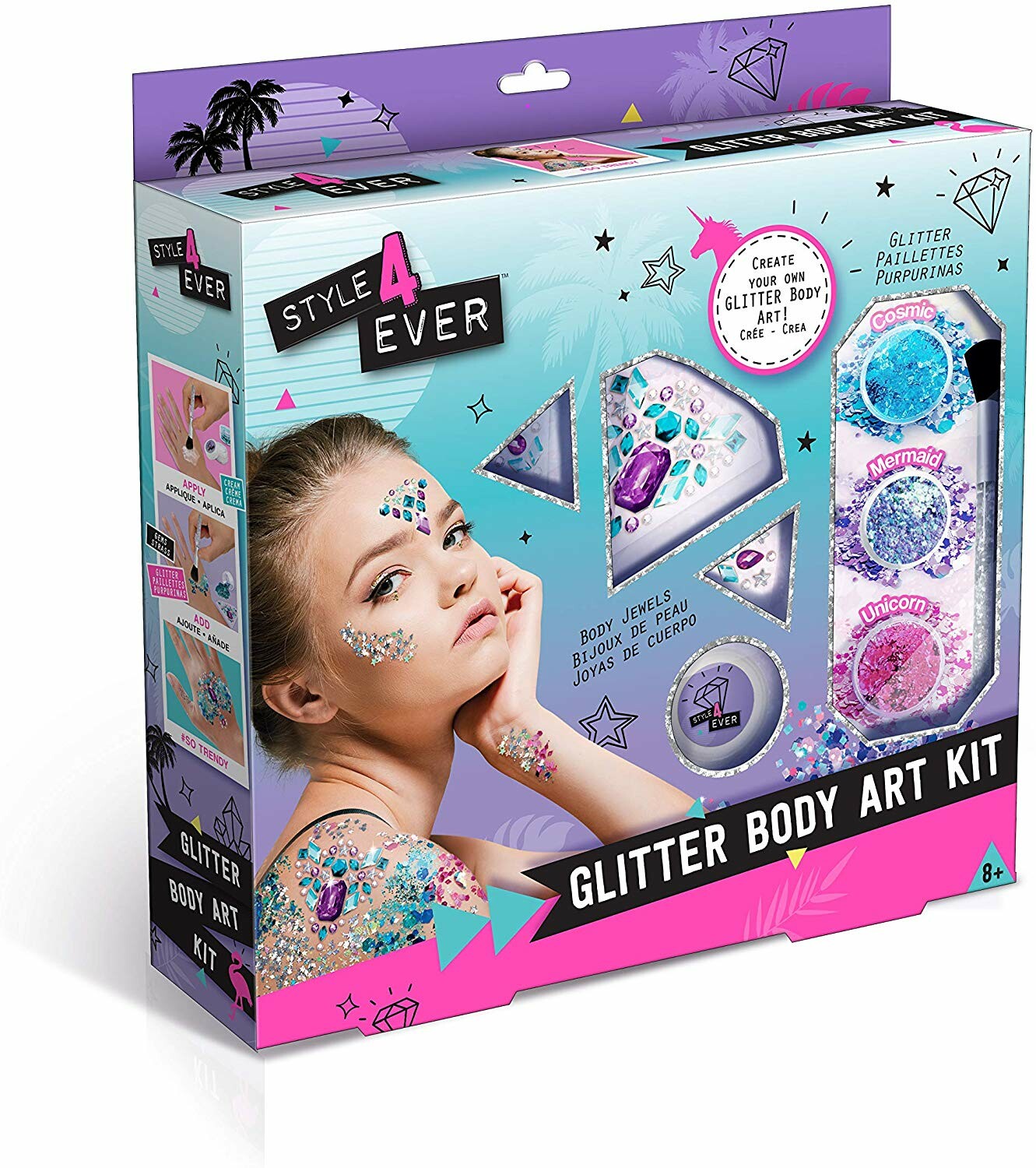 Style 4 Ever Glitter Body Art Kit Toys n Tuck