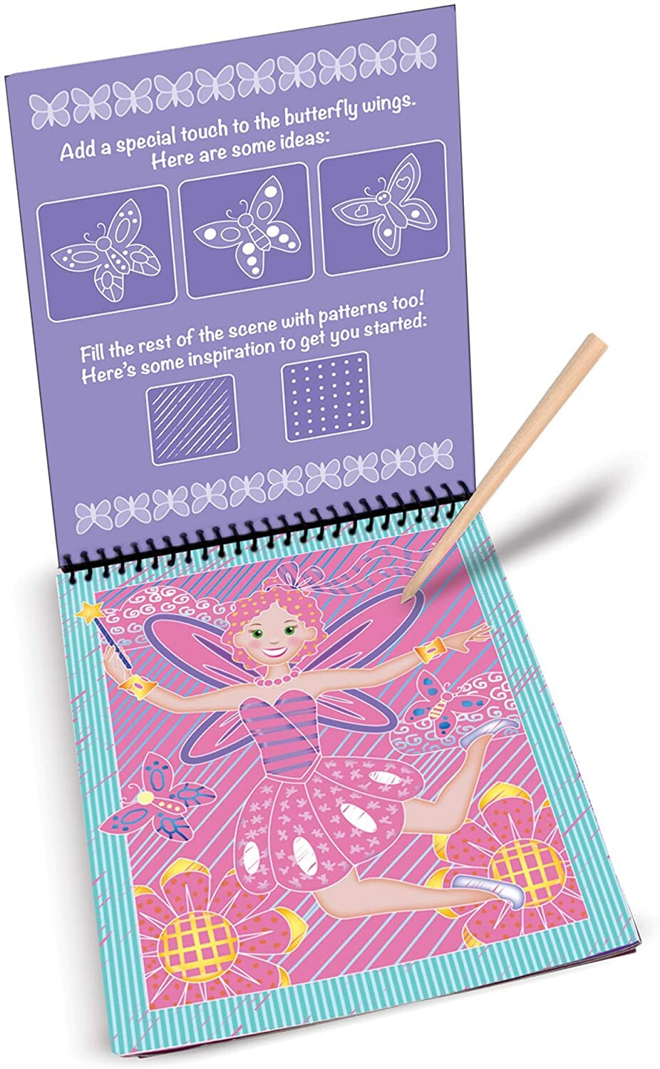 Melissa & Doug Scratch Art Fairy Tales ColourReveal Pad Toys n Tuck
