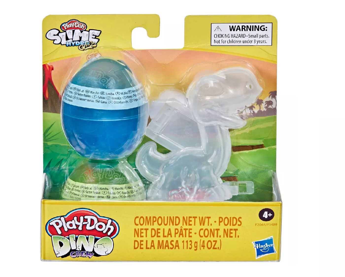 Play-Doh Slime Hydro Glitz Dino Crew 