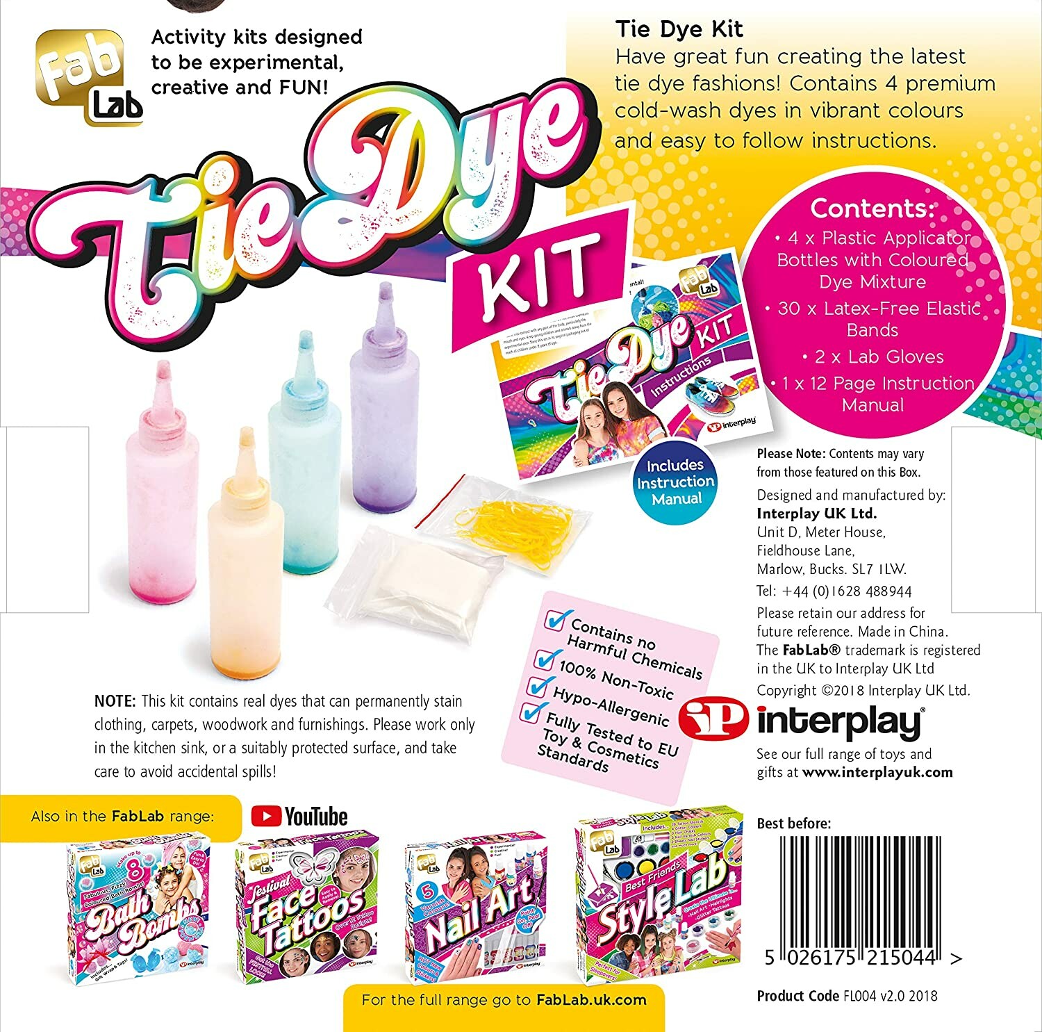 Fab Lab Tie Dye Kit Toys n Tuck