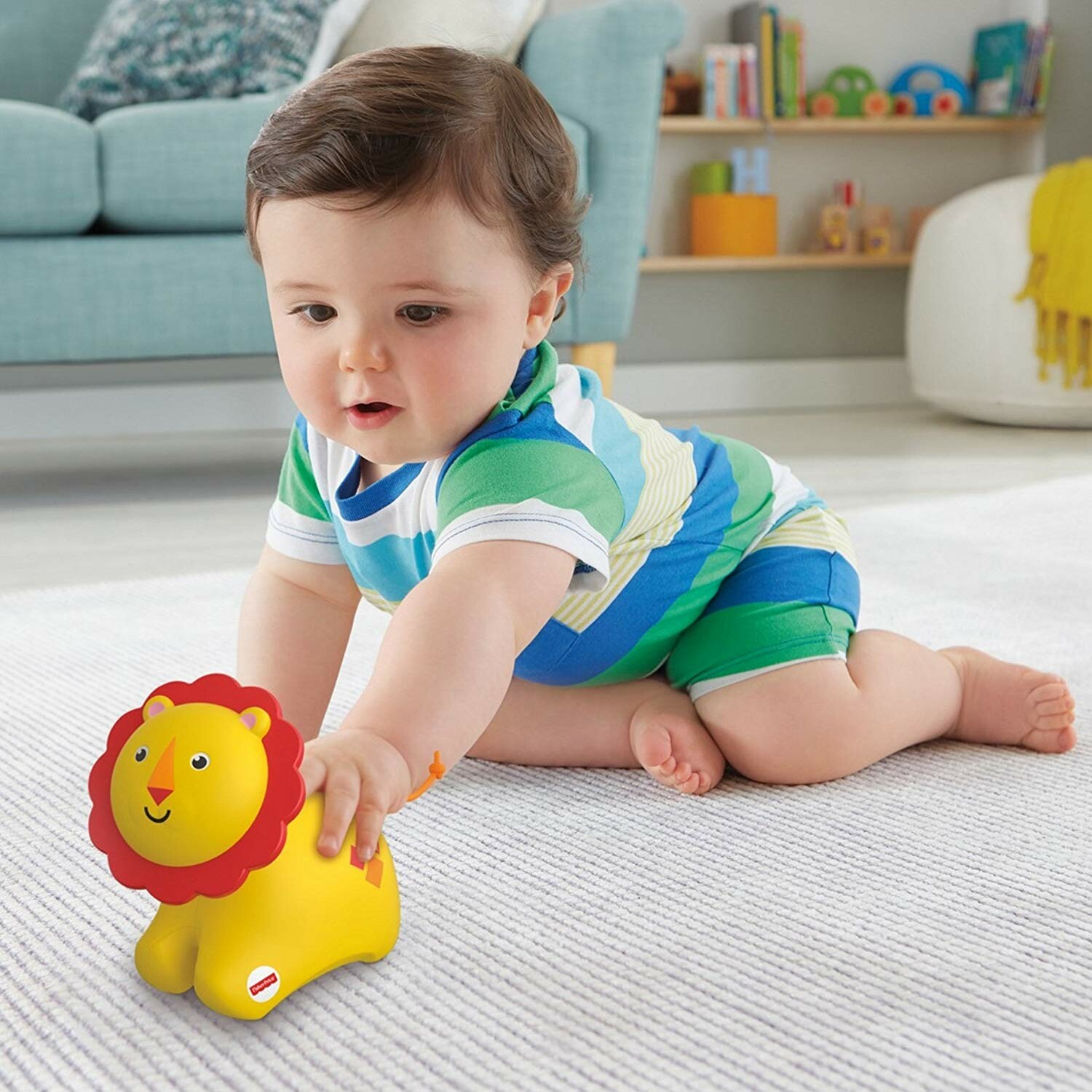 fisher price touch and crawl lion